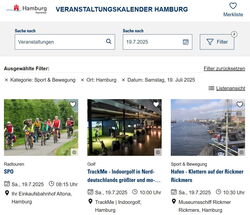 Screenshot des Kalendermoduls 4
