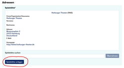 Screenshot der Backends