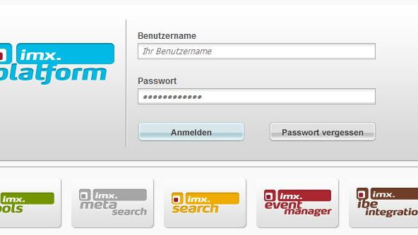 Screenshot der Backends